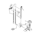 Whirlpool WDT790SAYW2 fill, drain and overfill parts diagram