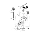 Whirlpool WDT790SAYM2 pump and motor parts diagram