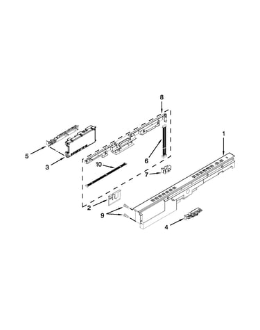 Control panel and latch parts