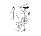 Whirlpool WDT910SSYB2 pump and motor parts diagram