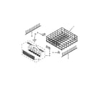 Whirlpool WDT910SSYB2 lower rack parts diagram