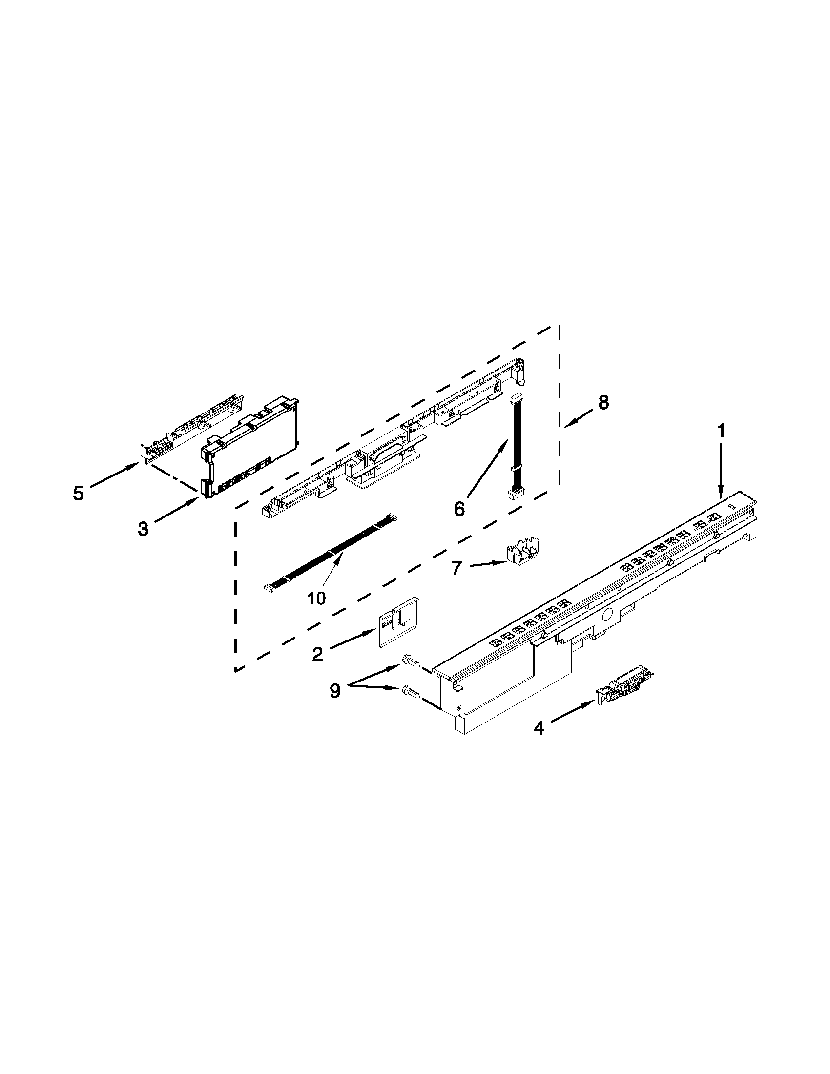 CONTROL PANEL AND LATCH PARTS