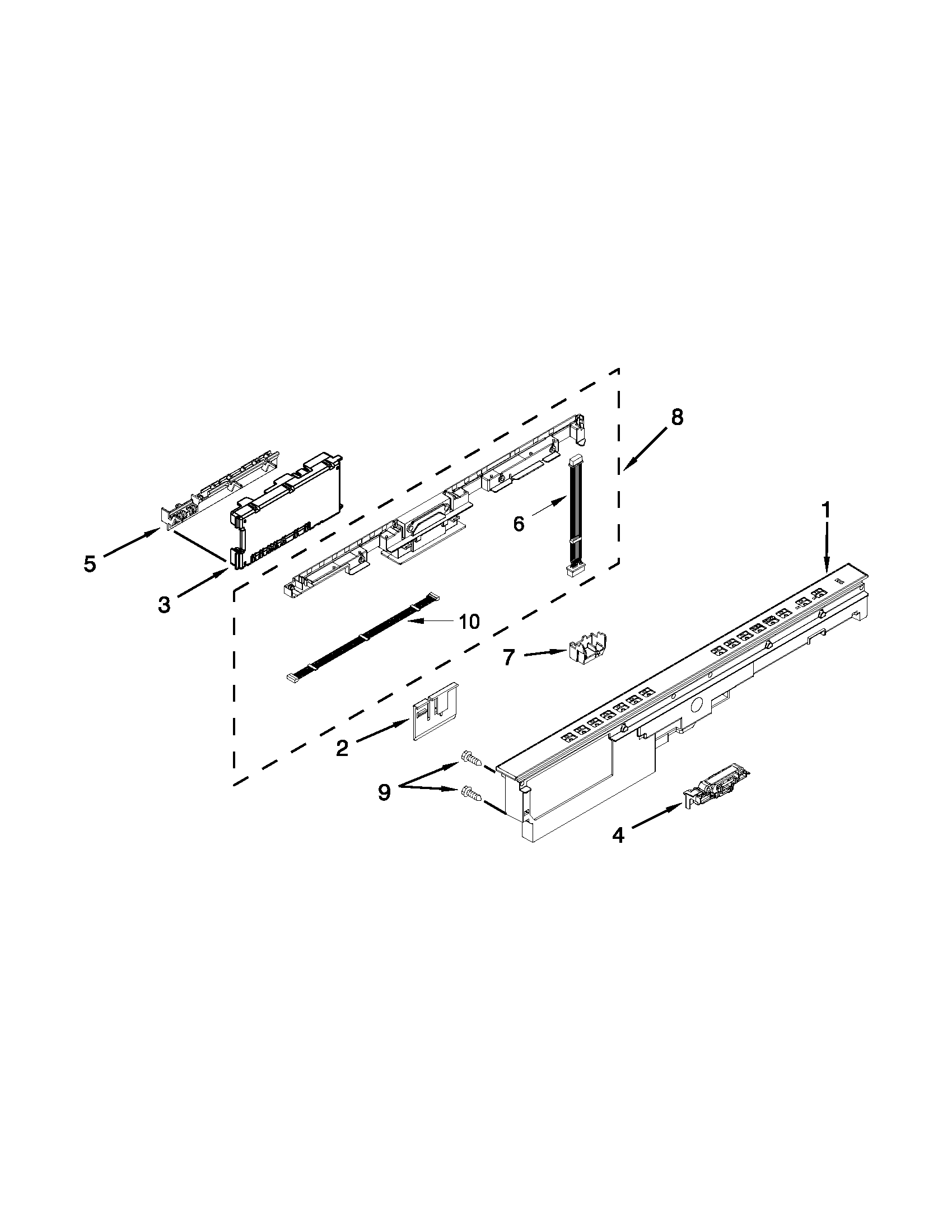 CONTROL PANEL AND LATCH PARTS