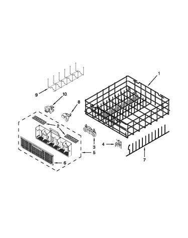 Lower rack parts