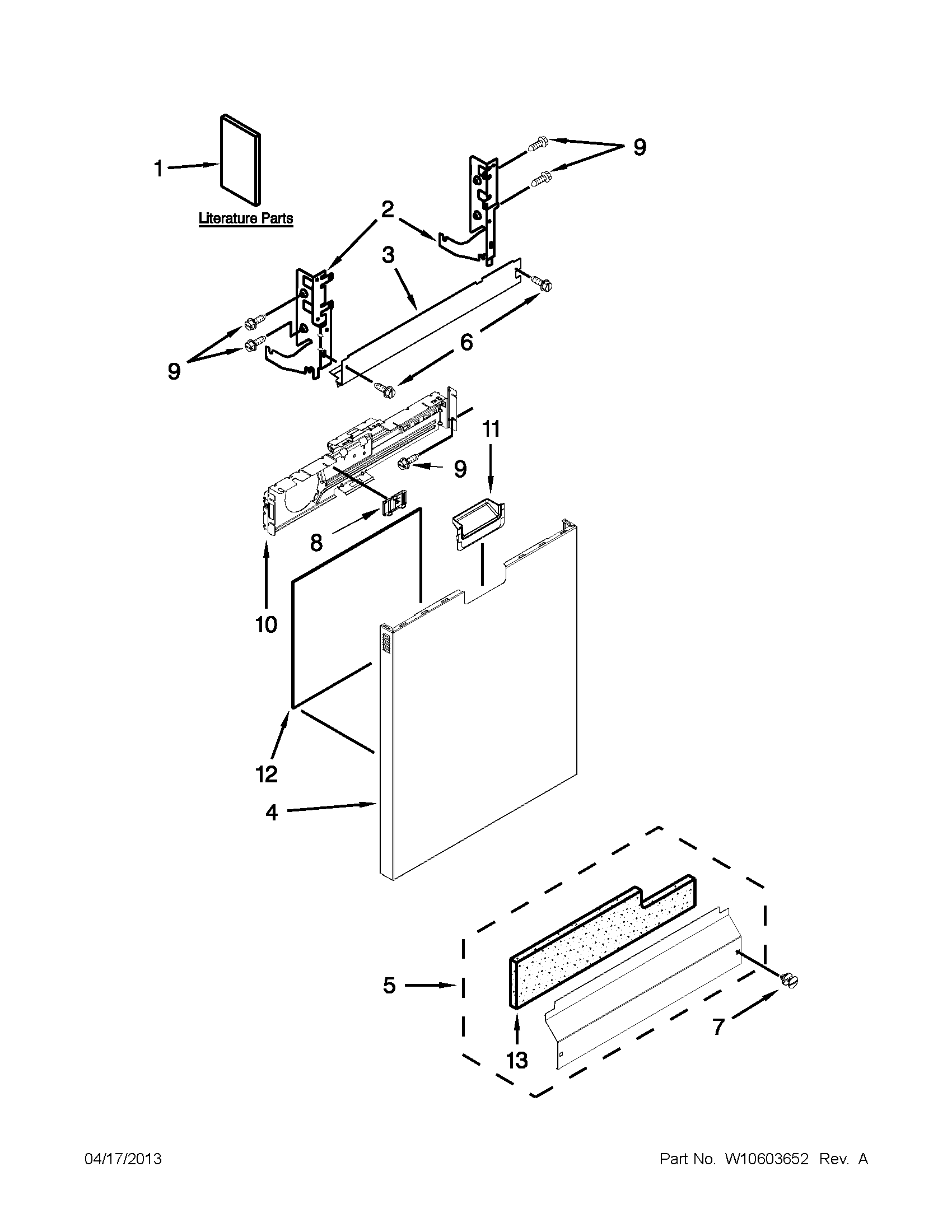 Door and panel parts