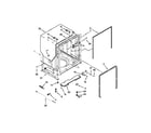 Ikea IUD7500BS1 tub and frame parts diagram