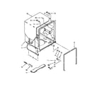 Whirlpool WDF530PSYB5 tub and frame parts diagram