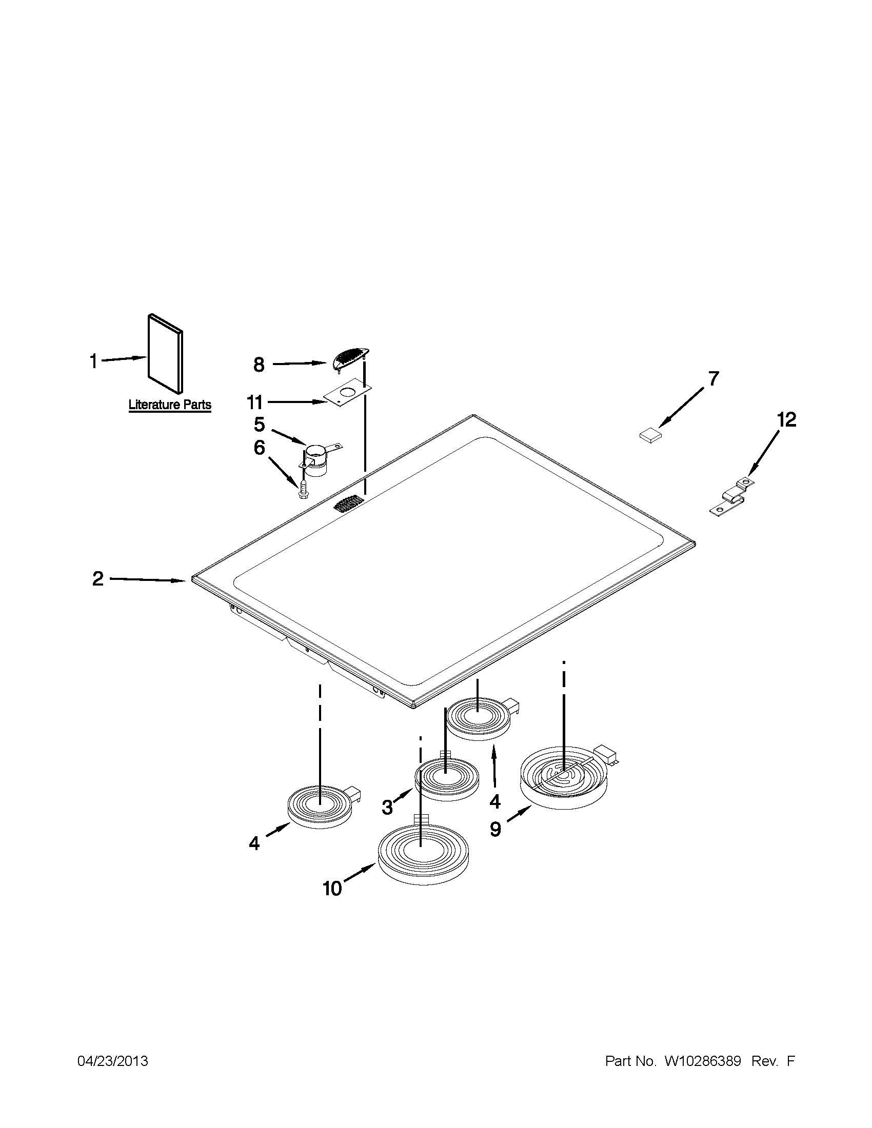 Cooktop parts