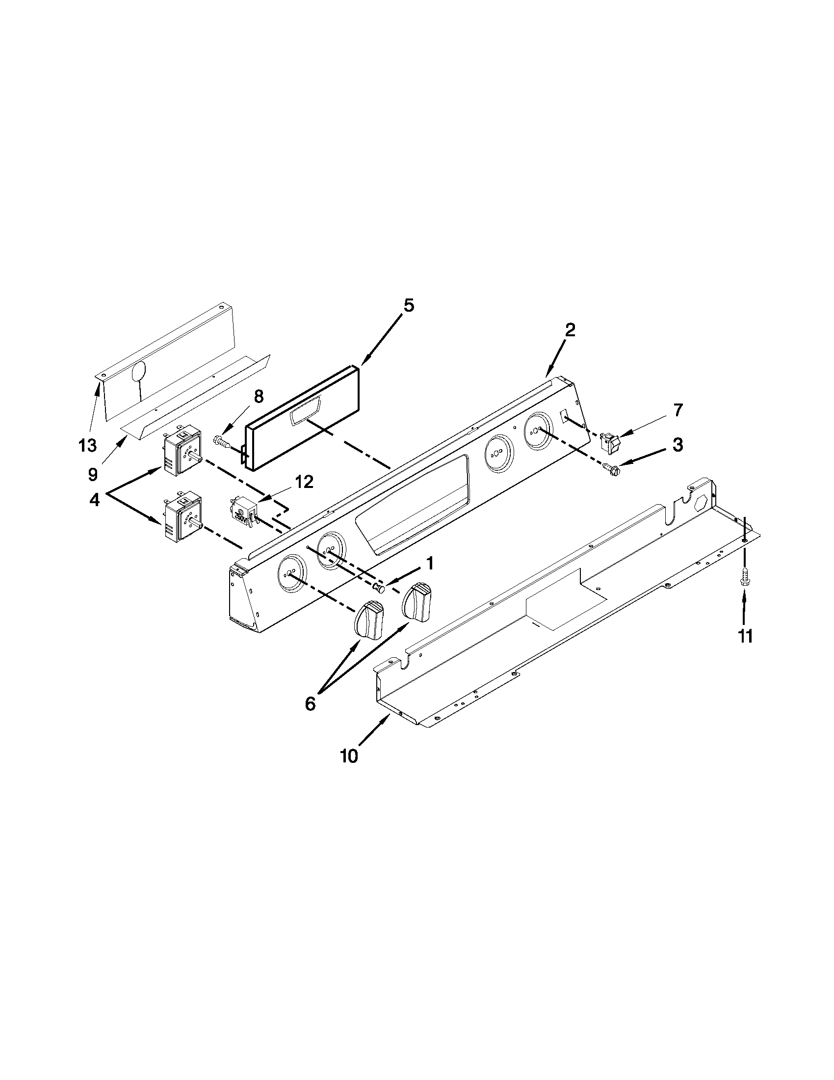 Control panel parts