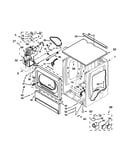 Upper cabinet and front panel parts