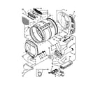 Maytag MLE24PRAYW2 upper and lower bulkhead parts diagram
