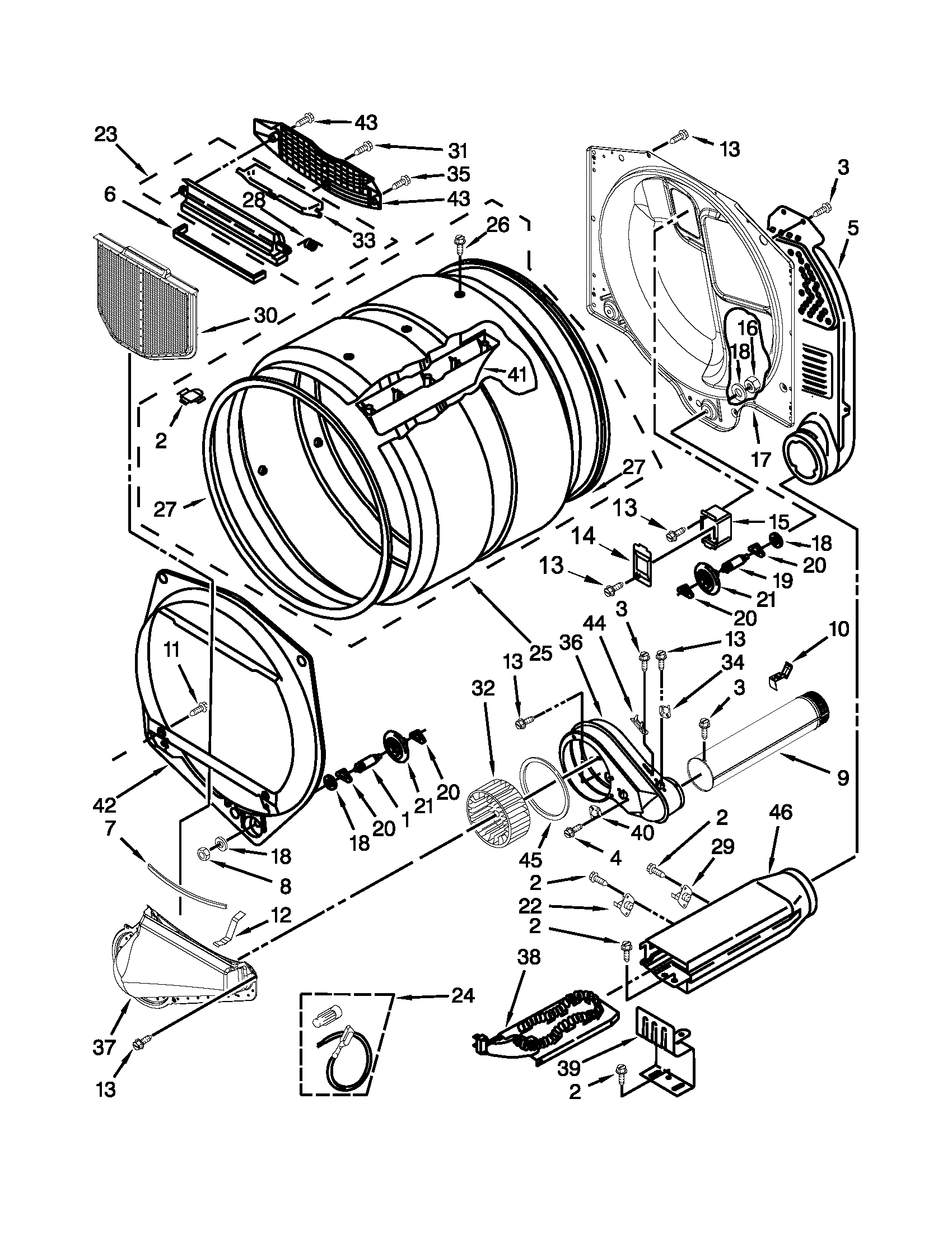 Upper and lower bulkhead parts