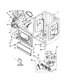 Lower cabinet and front panel parts
