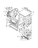 Upper cabinet and front panel parts