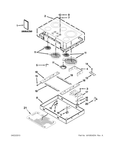 Cooktop parts