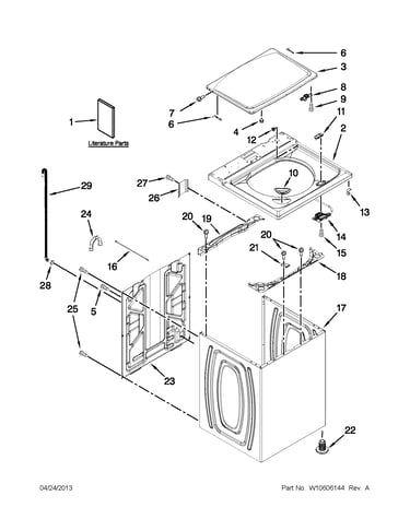 Top and cabinet parts