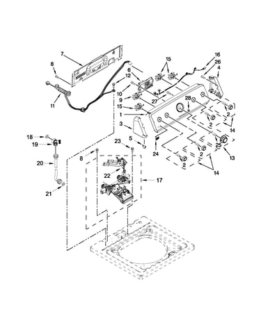 Console and water inlet parts