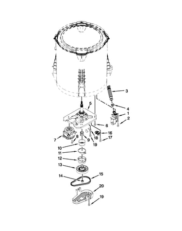 Gearcase, motor and pump parts