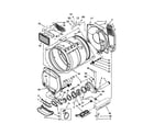Maytag MET3800XW1 dryer bulkhead parts diagram