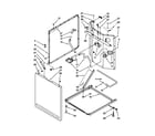 Maytag MET3800XW1 washer cabinet parts diagram