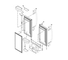 KitchenAid KBFS22EWBL1 refrigerator door parts diagram