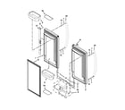 KitchenAid KBFS22EWMS4 refrigerator door parts diagram