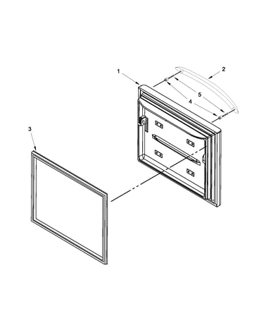 Freezer door parts