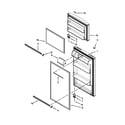 Whirlpool W8RXNGMWQ03 door parts diagram