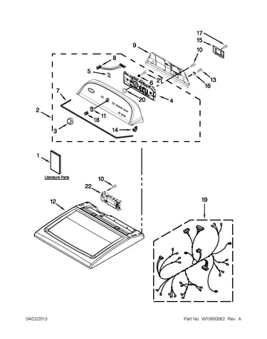 Top and console parts