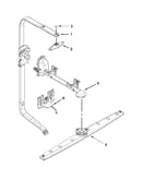 Upper wash and rinse parts