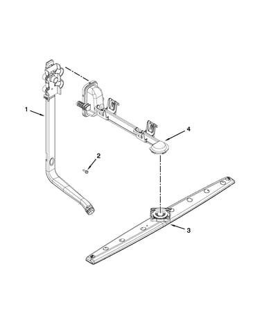 Upper wash and rinse parts