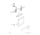 Whirlpool WDF110PABW0 door and panel parts diagram