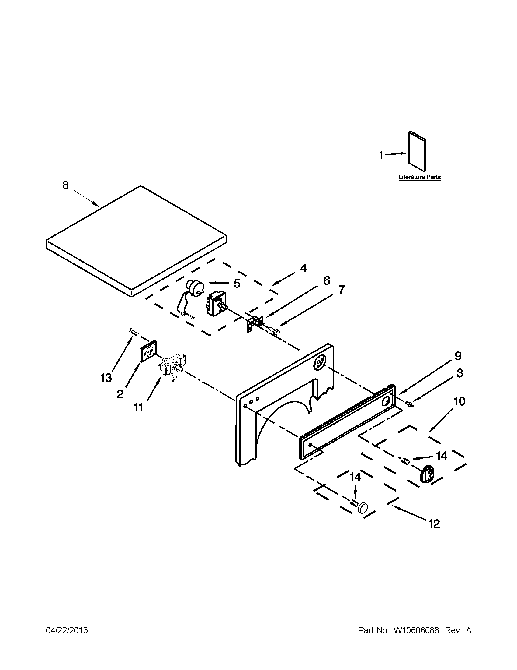 Top and console parts