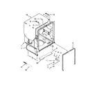 Whirlpool WDF735PABW0 tub and frame parts diagram