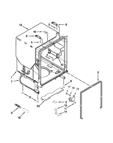 Tub and frame parts