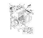 Whirlpool WGD80HEBW0 cabinet parts diagram