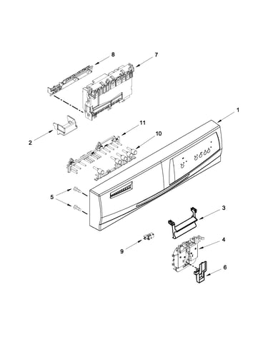 Control panel and latch parts
