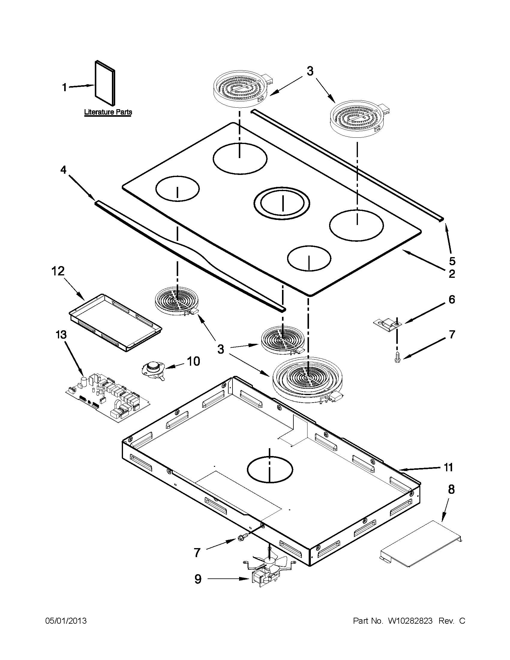 Cooktop parts