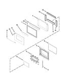 Oven door parts