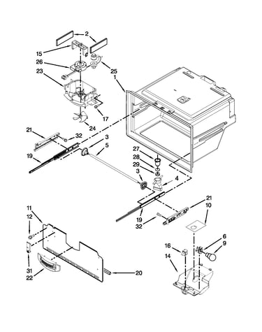 Freezer liner parts