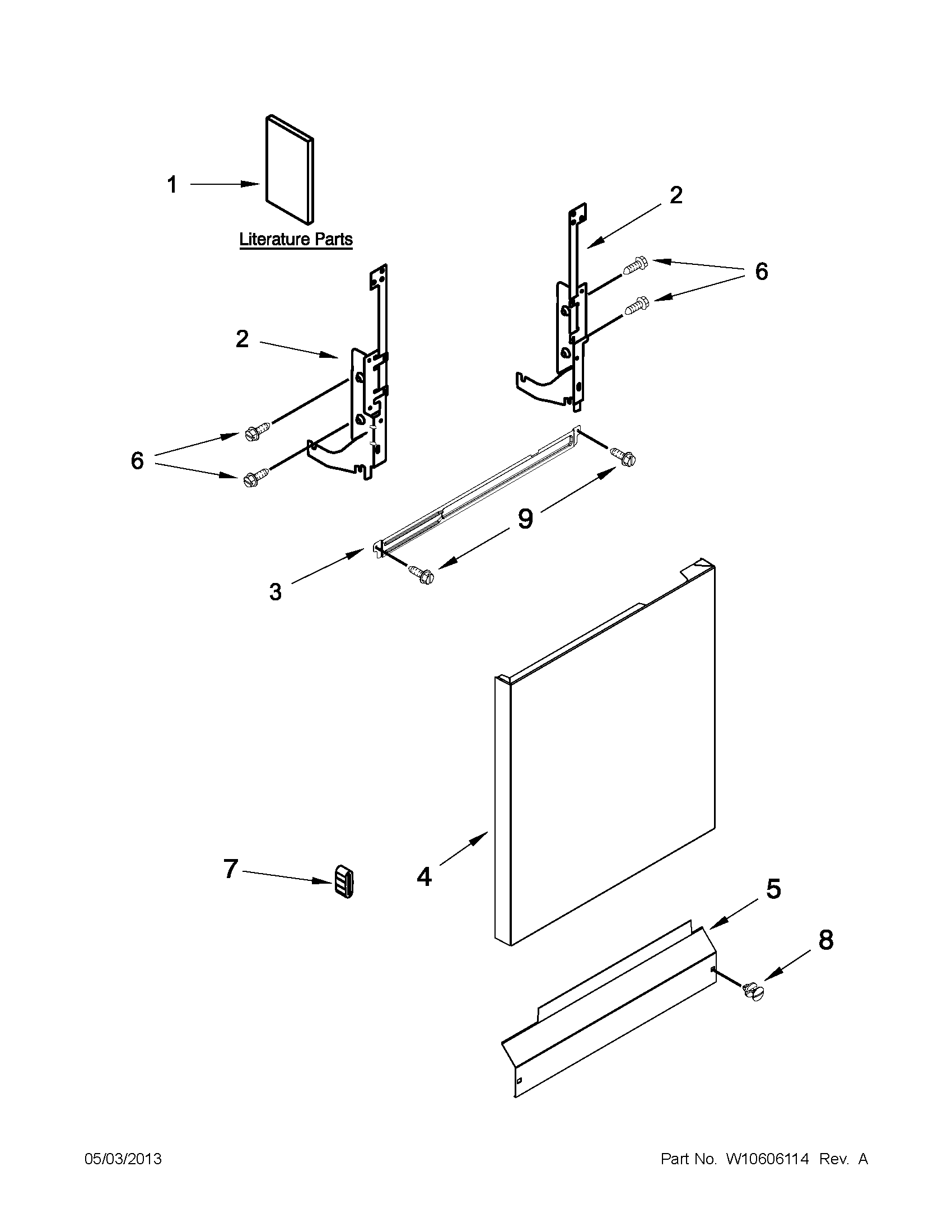 Door and panel parts
