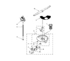 Amana ADB1100AWB1 pump, washarm and motor parts diagram
