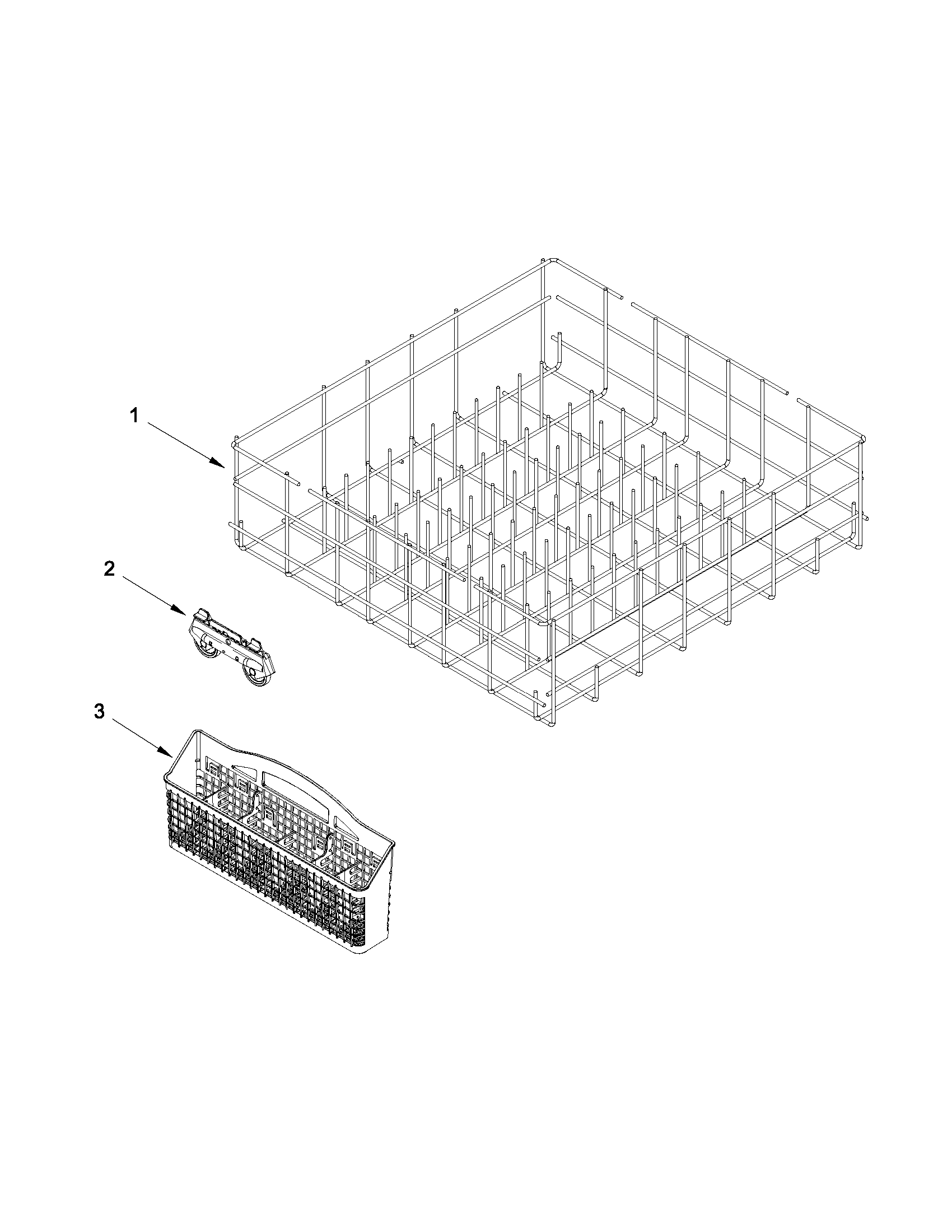 Lower rack parts