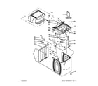 Maytag MVWB700BW0 top and cabinet parts diagram