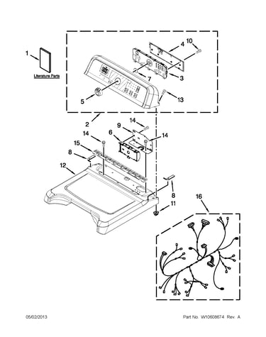 Top and console parts