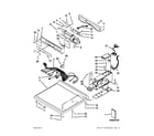 Whirlpool CED8990XW0 top and console parts diagram