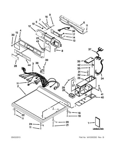 Top and console parts