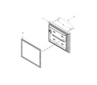 KitchenAid KBFS22EWMS5 freezer door parts diagram