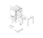 Whirlpool 7WDF530PAYM5 tub and frame parts diagram
