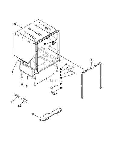 Tub and frame parts